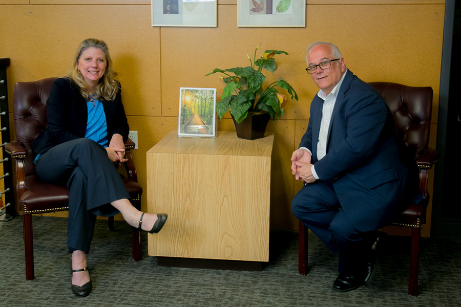 Left: Debbie Kohl, the Community Alliance Human Resources Director. Right: Mike Losole, Community Alliance Recruiter